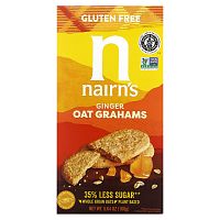 Nairn's, Oat Grahams, без глютена, стебель имбиря, 160 г (5,64 унции)