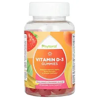 Phytoral, Vitamin D-3 Gummies, Peach, Mango &amp; Strawberry, 60 Gummies