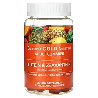 California Gold Nutrition, Lutein and Zeaxanthin Gummies, Tropical, 90 Vegetarian Gummies