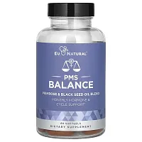 Eu Natural, PMS Balance, Primrose &amp; Black Seed Oil Blend, 60 Softgels