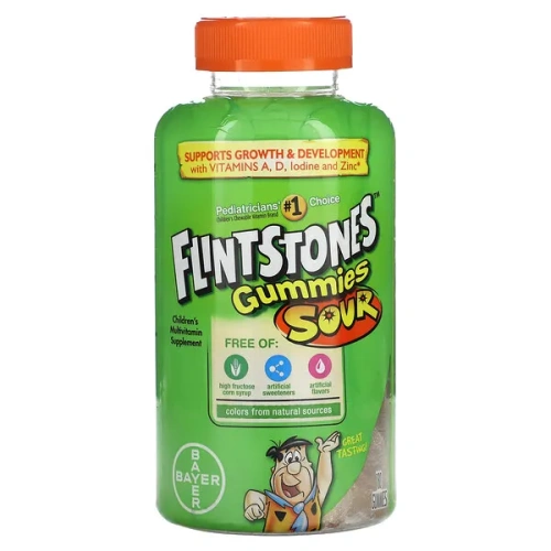 Flintstones, Children&#x27;s Multivitamin, Sour Gummies, 180 Gummies