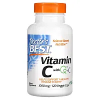 Doctor&#x27;s Best, Vitamin C with Q-C, 1,000 mg, 120 Veggie Caps