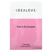 Idealove, Rose to the Occasion, тканевая косметическая маска с розовым маслом, 1 шт., 25 мл (0,85 жидк. унции)