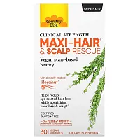 Country Life, Maxi-Hair &amp; Scalp Rescue, Clinical Strength, 30 Vegan Softgels