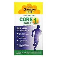 Country Life, Core Daily-1 Multivitamins, Men, 60 Tablets