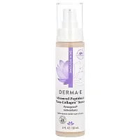 DERMA E, Advanced Peptides &amp; Flora-Collagen Serum, 2 fl oz (60 ml)