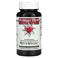 Kroeger Herb Co, Men&#x27;s Special, 100 Vegetarian Capsules