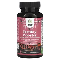 Nature&#x27;s Craft, Women&#x27;s Wellness, Fertility Booster with Folate, CoQ10, &amp; Chasteberry, 60 Capsules