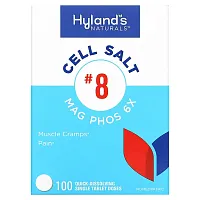 Hyland&#x27;s Naturals, Cell Salt #8, Mag Phos 6X, 100 Quick-Dissolving Single Tablet