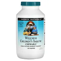 Source Naturals, Wellness Children&#x27;s Immune Chewable, Berry , 120 Wafers