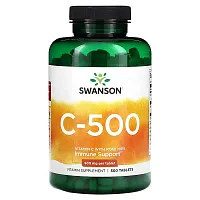 Swanson, C-500, 500 mg, 500 Tablets