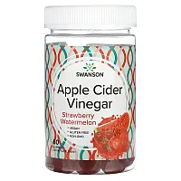 Swanson, Apple Cider Vinegar, Strawberry Watermelon, 60 Gummies