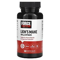 Force Factor, Lion&#x27;s Mane, 500 mg , 60 Vegetable Capsules