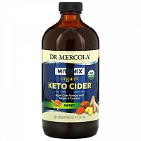 Dr. Mercola, Mitomix, Organic Keto Cider, органический уксус для кетодиеты, сладкий, 473 мл (16 жидк. унций)