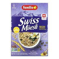 Familia, Swiss Muesli Protein Crunch, суперсемена и мед, 595 г (21 унция)