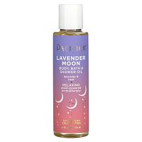 Pacifica, Lavender Moon, Body, Bath & Shower Oil, Lavender and Rose, 4 fl oz (118 ml)