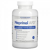 Arthur Andrew Medical, Neprinol AFD, усовершенствованное средство для защиты организма от вредного воздействия фибрина, 500 мг, 300 капсул