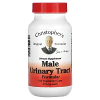 Christopher&#x27;s Original Formulas, Male Urinary Tract Formula, 475 mg, 100 Vegetarian Caps