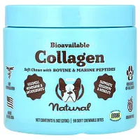 Natural Dog Company, Bioavailable Collagen, For Dogs, All Ages, 90 Soft Chewable Bites, 9.5 oz (270 g)