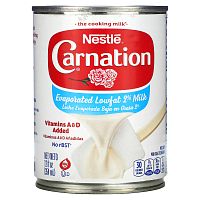 Carnation Milk, Сгущенное 2% молоко с низким содержанием жира, 354 мл (12 жидк. Унций)