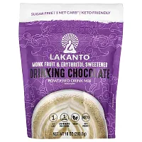 Lakanto, Drinking Chocolate Powdered Drink Mix, Monk Fruit &amp; Erythritol Sweetened, 10 oz (283.5 g)