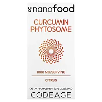 Codeage, Curcumin Phytosome, Citrus, 1,000 mg, 2 fl oz (59.2 ml)