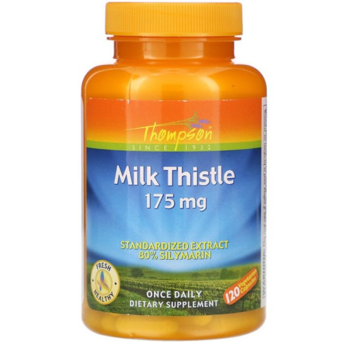 Thompson, Milk Thistle, 175 mg, 120 Vegetarian Capsules