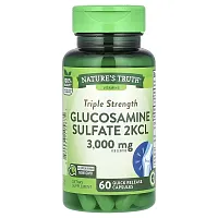 Nature&#x27;s Truth, Triple Strength Glucosamine Sulfate 2KCL, 3,000 mg, 60 Quick Release Capsules (1,000 mg per Capsule)