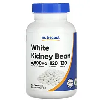 Nutricost, White Kidney Bean, 6,500 mg, 120 Capsules