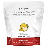 Metagenics, UltralnflamX Plus 360°, Medical Food, Pineapple Banana, 47.62 oz (1,350 g)