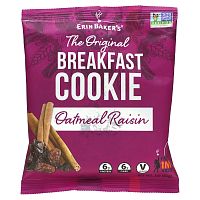 Erin Baker's, The Original Breakfast Cookie, Oatmeal Raisin, 12 Cookies,  3 oz (85 g) Each