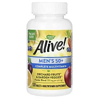 Nature&#x27;s Way, Alive! Men&#x27;s 50+ Complete Multivitamin, 130 Tablets