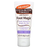 Palmer's, Foot Magic, состав с какао-маслом, витамином Е, маслом перечной мяты и маслом манго, 60 г (2,1 унции)