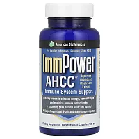 American Biosciences, ImmPower® AHCC®, 500 mg, 60 Vegetarian Capsules (250 mg Per Capsule)