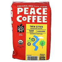 Peace Coffee, Organic Twin Cities, Signature Blend, Ground, Dark Roast, 12 oz (340 g)