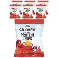 Quevos, Pita Style Protein Chips, Mesquite BBQ, 6 Bags, 1 oz (28 g) Each