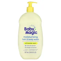 Baby Magic, Moisturizing Hair &amp; Body Wash, Soft Powder, 30 fl oz (887 ml)