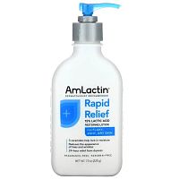 Amlactin, Rapid Relief, восстанавливающий лосьон для кожи с 15% молочной кислотой, без отдушки, 225 г (7,9 унции)