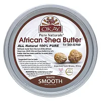 Okay Pure Naturals, African Shea Butter For Skin &amp; Hair, White Smooth, 7.5 oz (212 g)