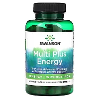 Swanson, Multi without Iron +Energy, 90 Capsules