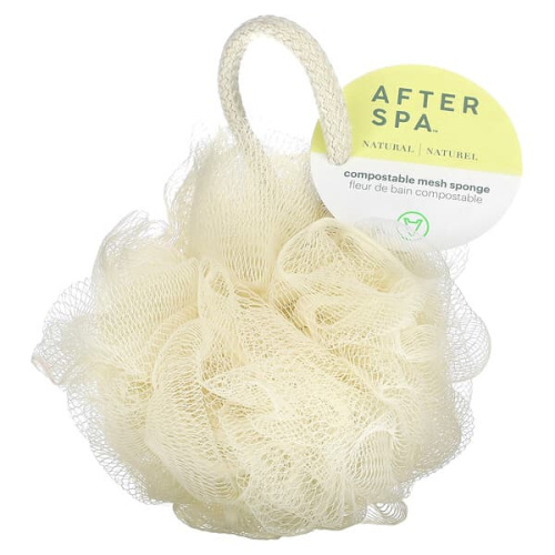 AfterSpa, Compostable Mesh Sponge, 1 Sponge