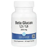 Lake Avenue Nutrition, Beta Glucan 1-3, 1-6, 200 mg, 60 Veggie Capsules