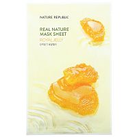 Nature Republic, Real Nature Beauty Mask Sheet, маточное молочко, 1 шт., 23 мл (0,77 жидк. Унции)