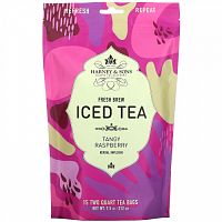 Harney & Sons, Fresh Brew Iced Tea, Tangy Raspberry Herbal Infusion, 7.5 oz (212 g)