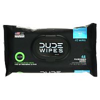 Dude Products, Салфетки, которые можно смывать, без отдушек, 48 салфеток