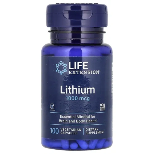 Life Extension, Lithium, 1,000 mcg, 100 Vegetarian Capsules