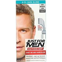 Just for Men, Мужская краска для волос Autostop, оттенок темный блонд A-15, 35 г