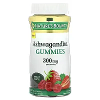 Nature&#x27;s Bounty, Ashwagandha, Mixed Berry, 300 mg, 60 Gummies (150 mg per Gummy)