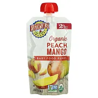 Earth&#x27;s Best, Organic Baby Food Puree, 6+ Months, Peach Mango, 4 oz (113 g)