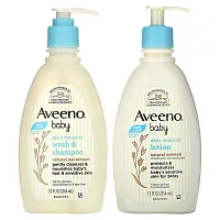 Aveeno, Baby, Daily Care Set, 2 Piece Set